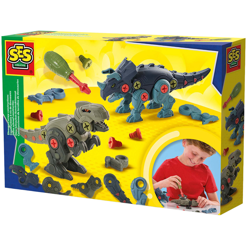 SES Creative Dinosaurs Screw Constructions Set Image 1