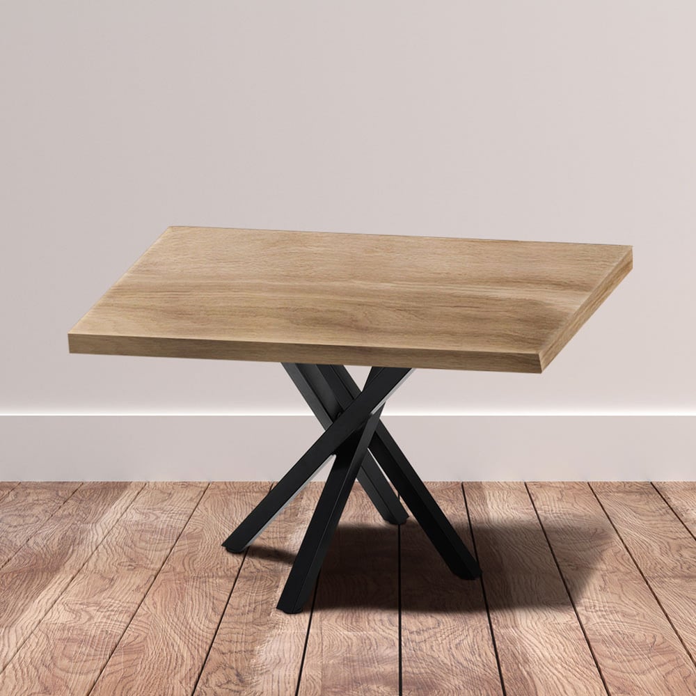 Living and Home Set of 4 Black Criss Cross Metal Table Legs Image 7