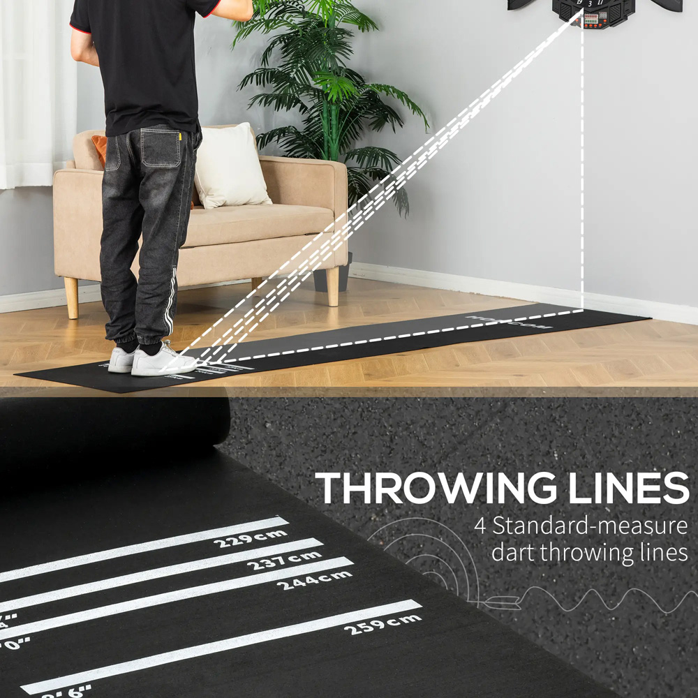 HOMCOM Professional Rubber Dart Mat Image 4