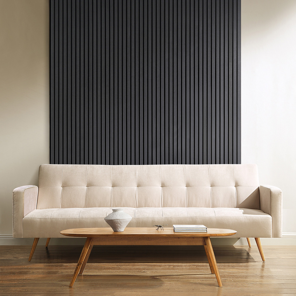 Home Treats Grey Oak Wooden 3D Acoustic Wall Panel 60 x 200cm Image 8