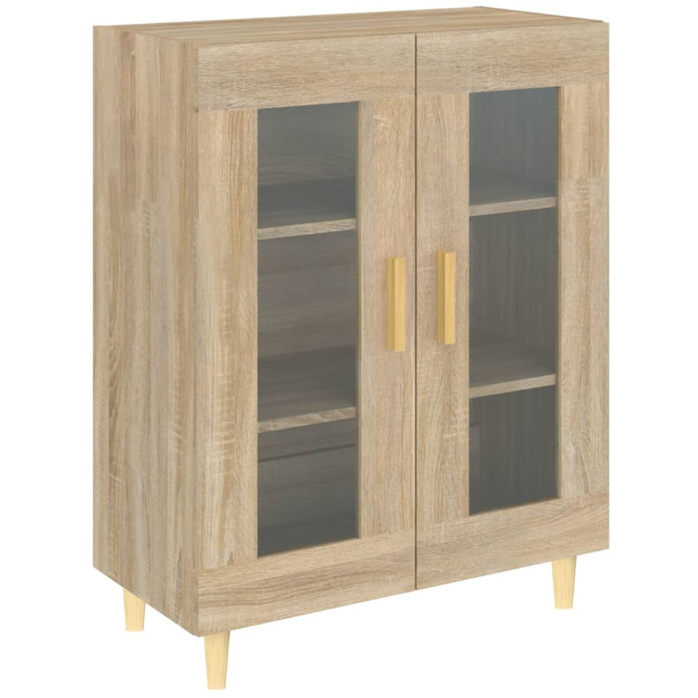 vidaXL 2 Door Sonoma Oak Small Sideboard Image 2