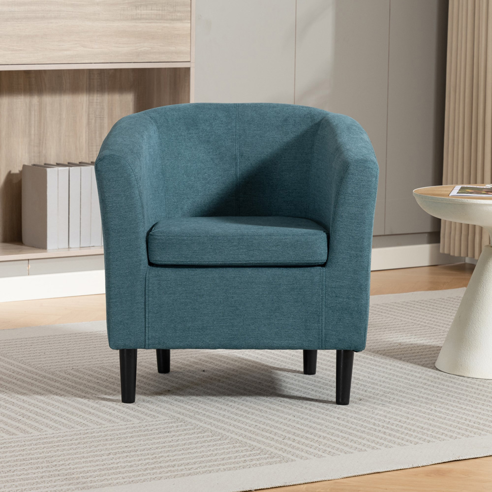 Artemis Home Beulah Teal Fabric Accent Chair Image 3
