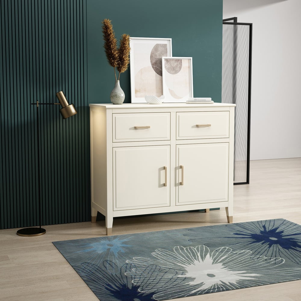 Palazzi 2 Doors 2 Drawers White Sideboard Image 8