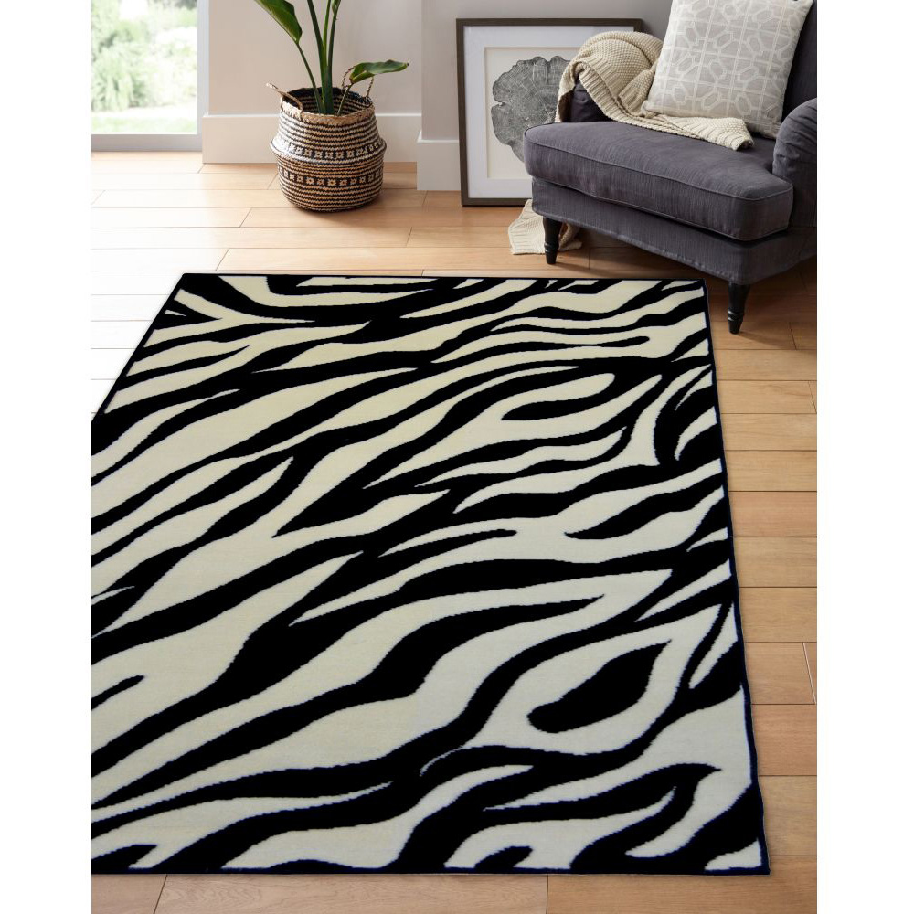 Homemaker Maestro Black Zebra Rug 160 x 230cm Image 6