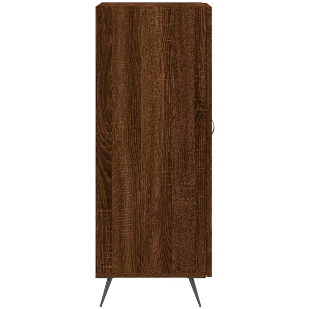 vidaXL Single Door Brown Oak Sideboard Image 7