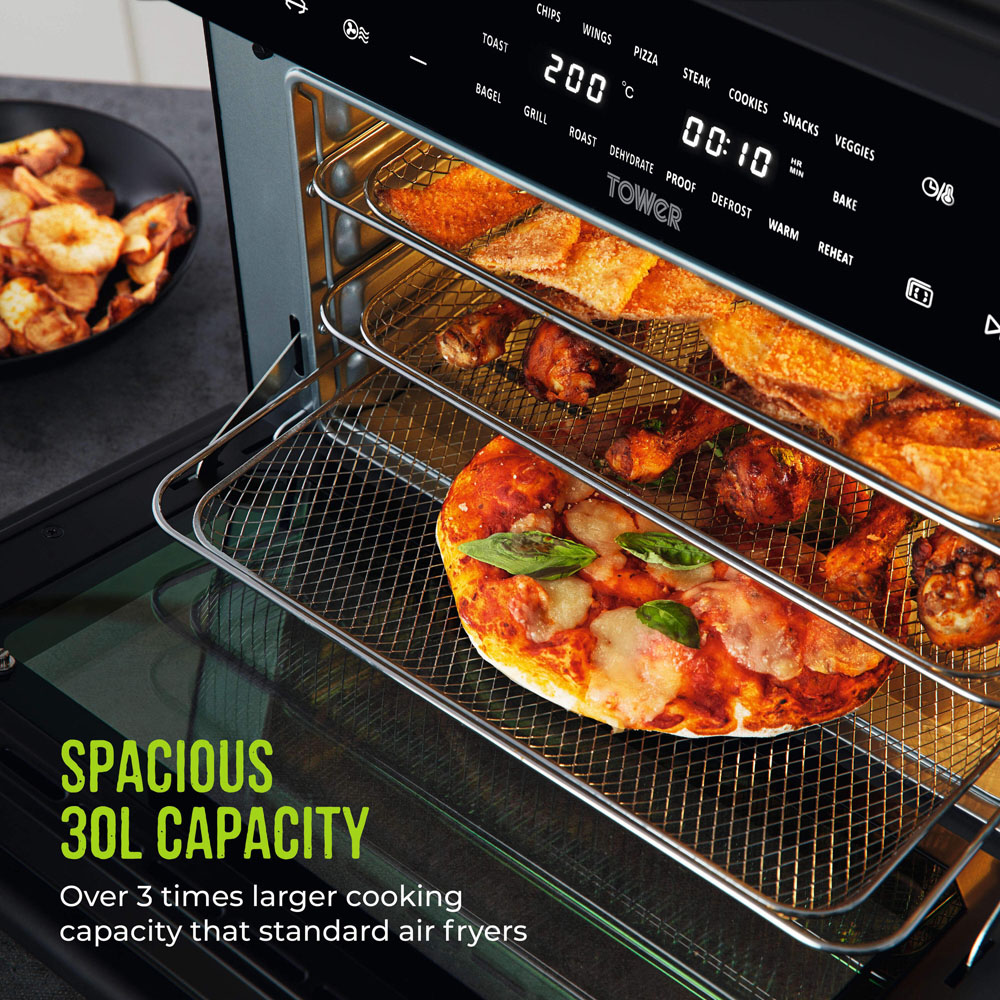Tower Vortx T17122 Black Digital Air Fryer Oven 30L Image 5