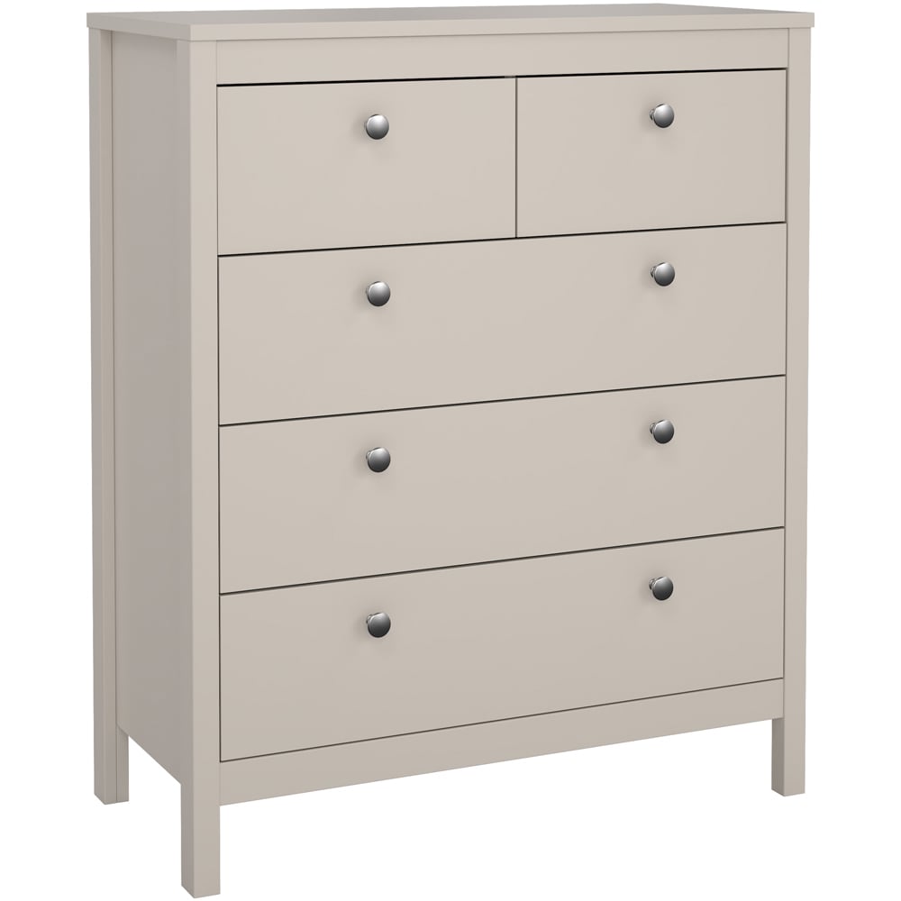 Florence Madrid 5 Drawer Cashmere Chest of Drawers Image 2