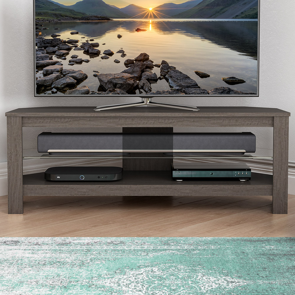 AVF Calibre Plus 2 Shelf Grey Oak TV Unit Image 1