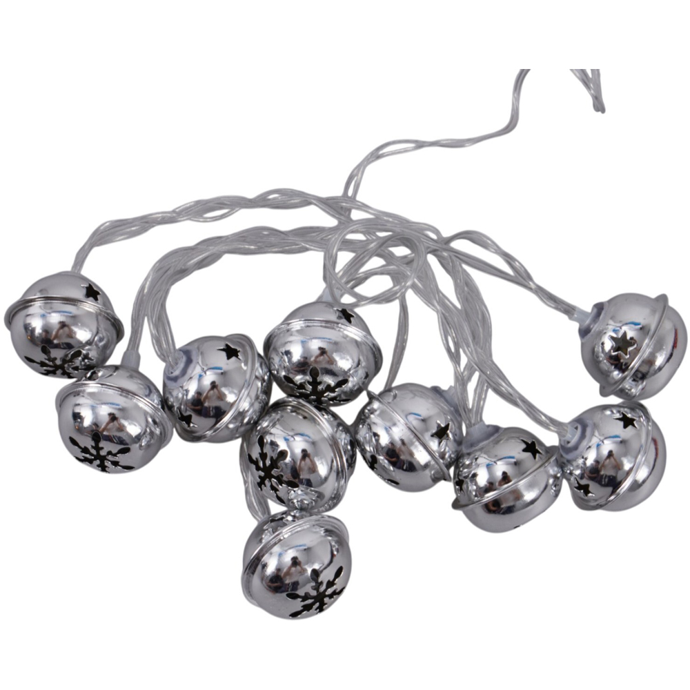 10 LED Christmas Bell String Lights Image 7