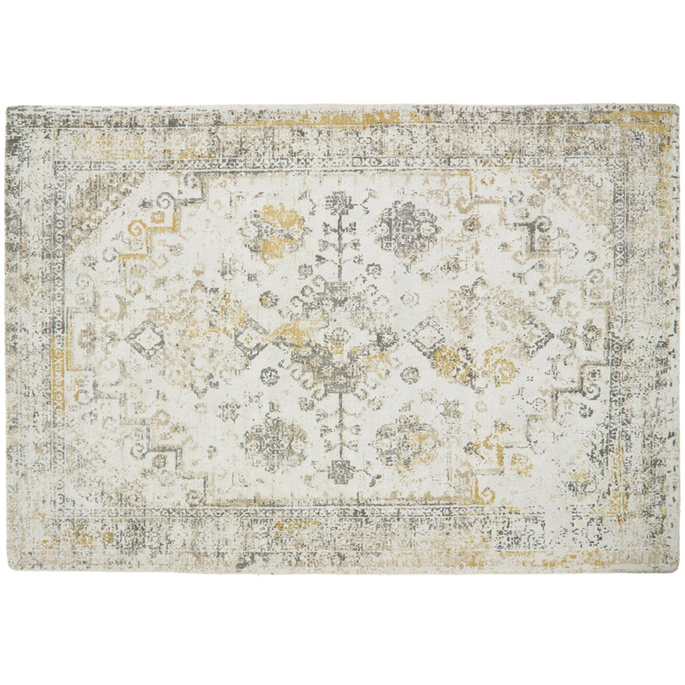 Origins Vogue Light Grey and Ochre Rug 200 x 290cm Image 1