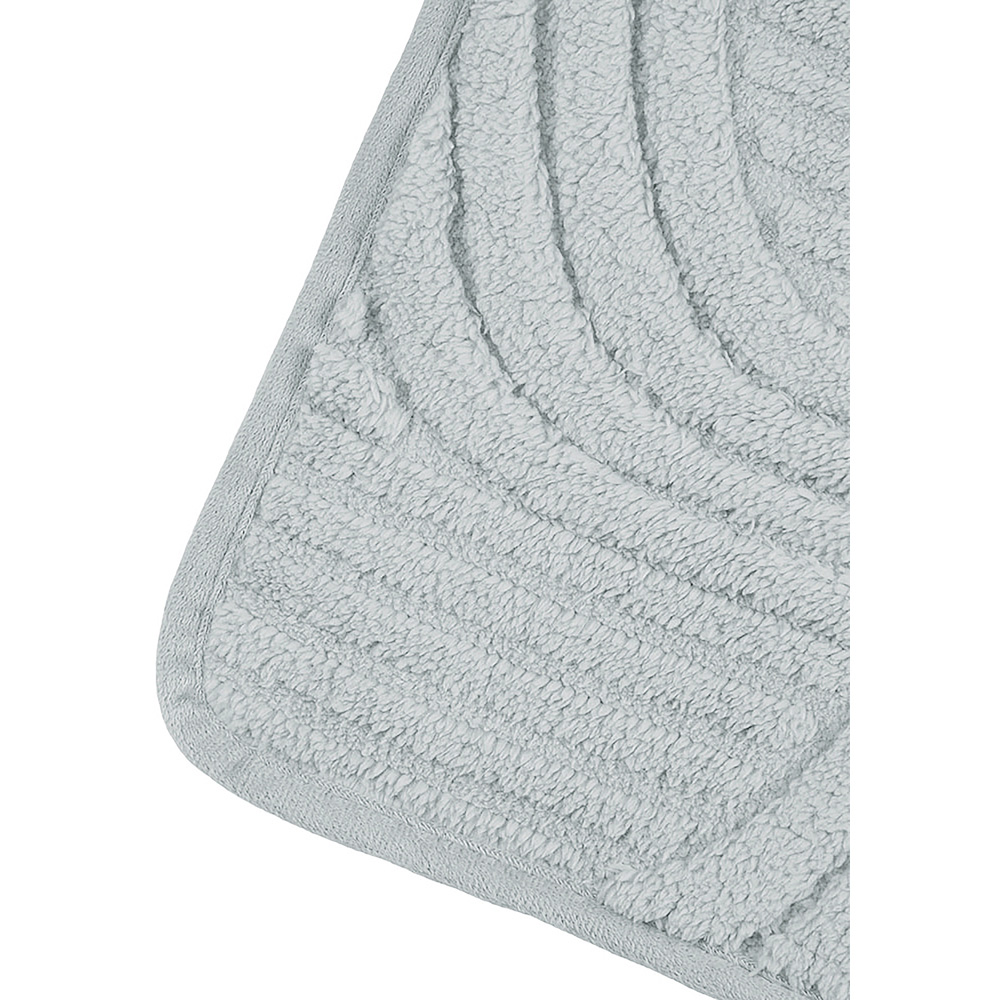 Living and Home 70 x 70cm Light Grey Minimalist Wavy Geometric Non-Slip Sofa Mat Image 5