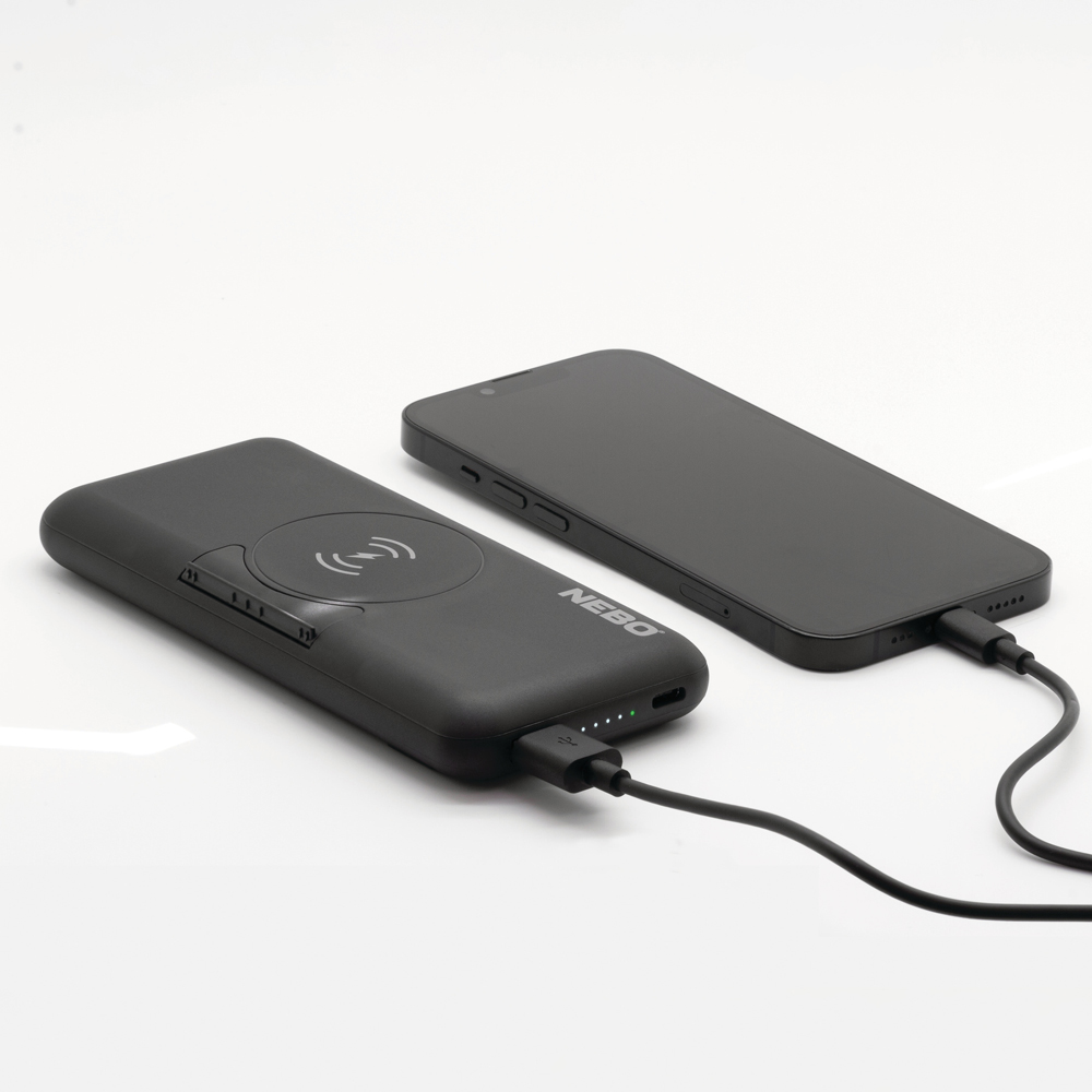 Nebo 10K Portable Wireless Power Bank with Kickstand and Phone Holder 10000mAh Image 3