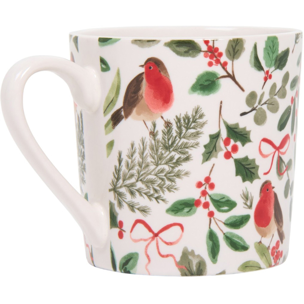 Pack of 4 Festive Robin Mugs Image 4