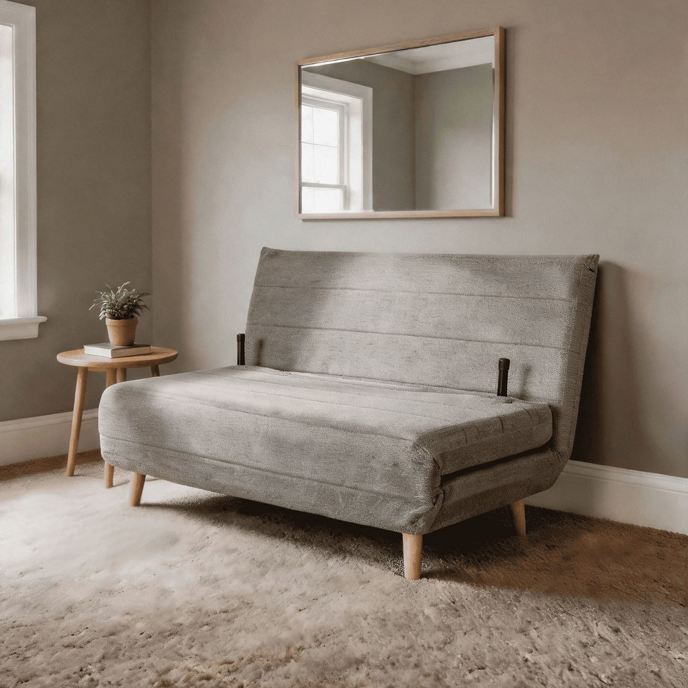 Home Source Lorena Double Grey Sofa Bed Image 7