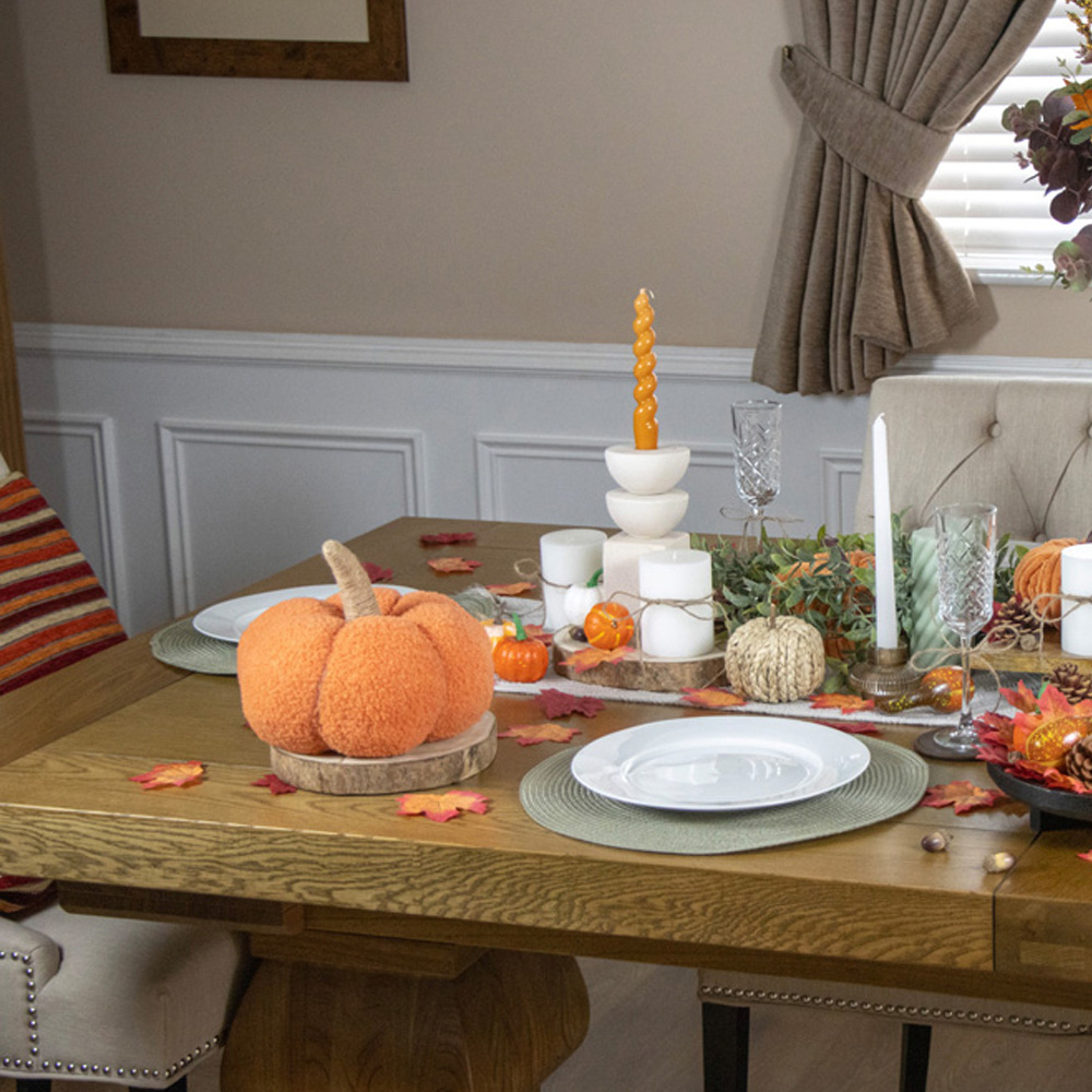 Global Gizmos Orange Pumpkin Decoration 23cm Image 4