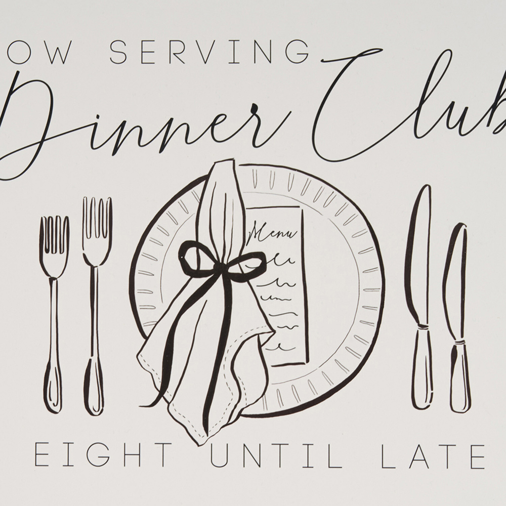Pack of 6 Dinner Club Placemats White Image 2
