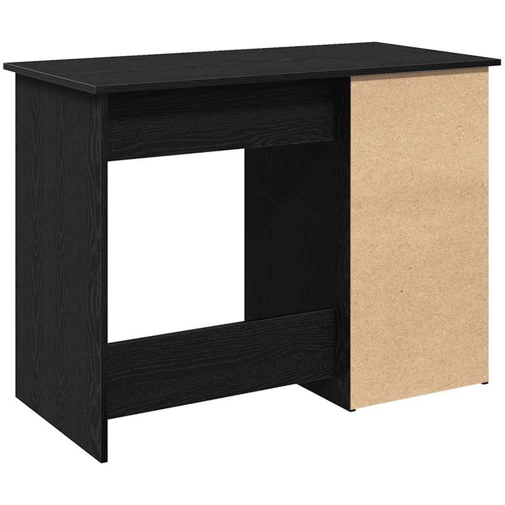 vidaXL 3 Drawer Single Shelf Computer Desk Black Image 6