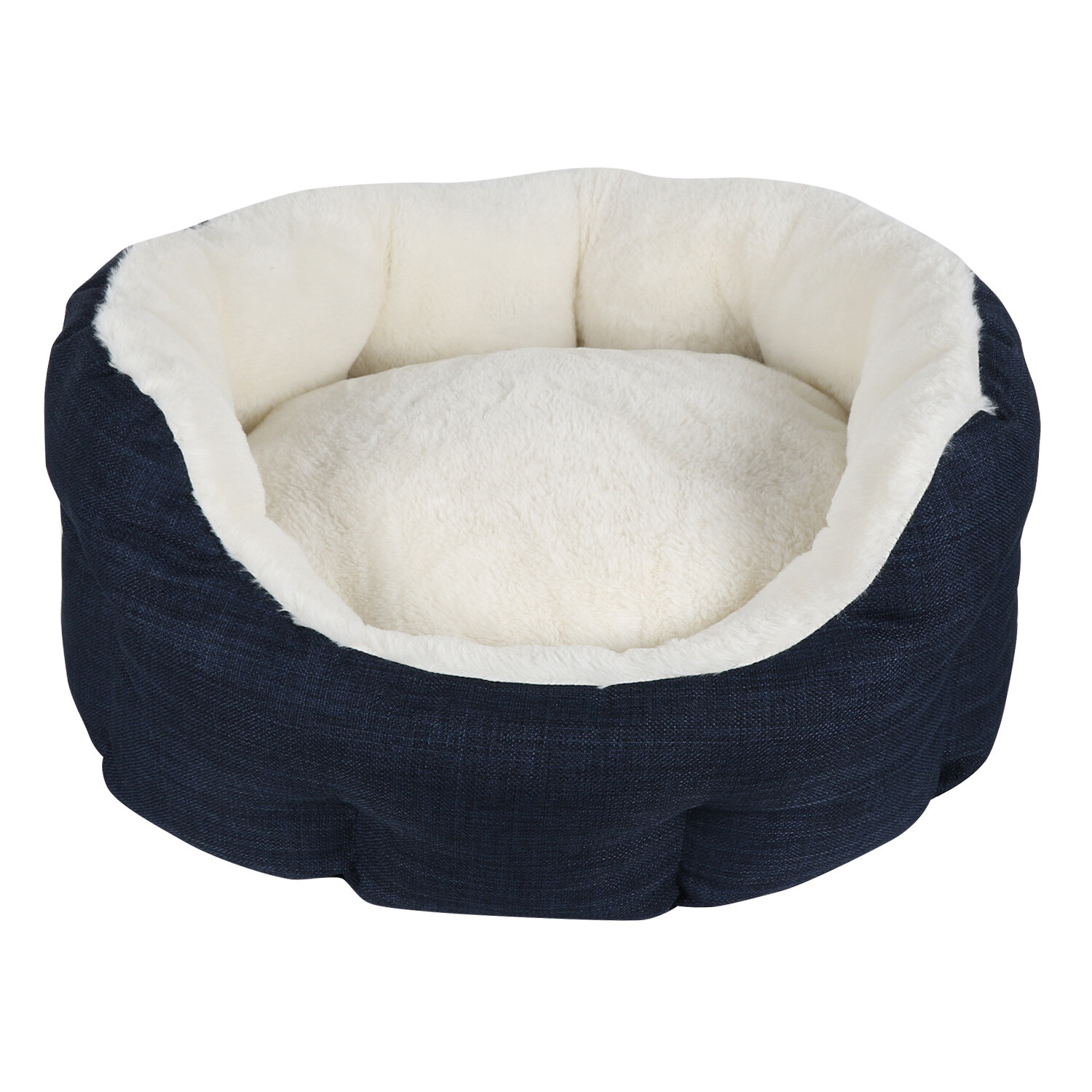 Clever Paws Luxury Small Navy Pet Bed Image 2