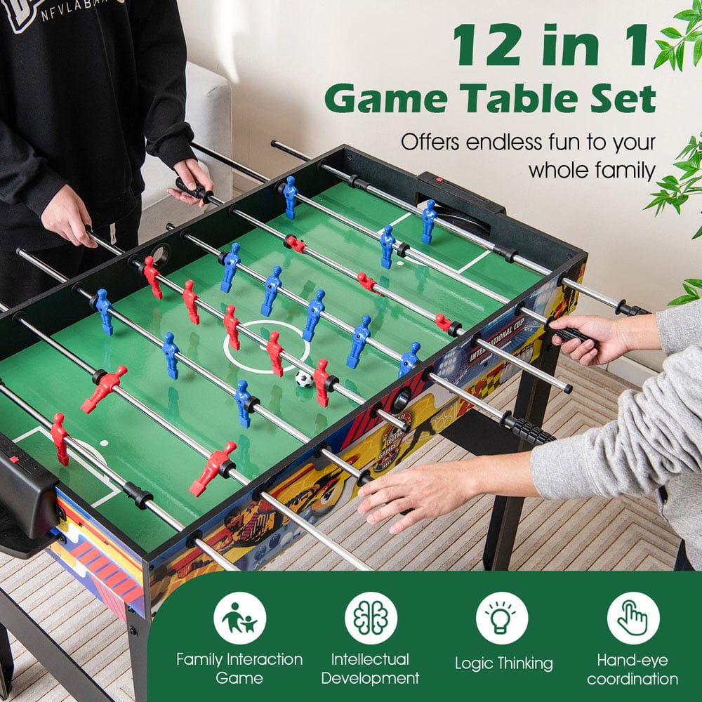 Costway Combo Multi Game Table Set with Foosball Image 7
