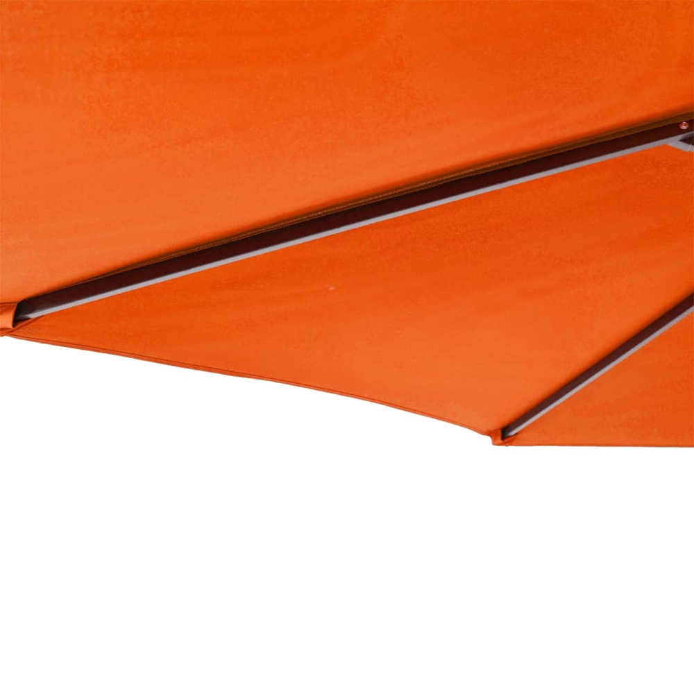 vidaXL Orange Garden Parasol with Steel Pole 2.25m Image 7