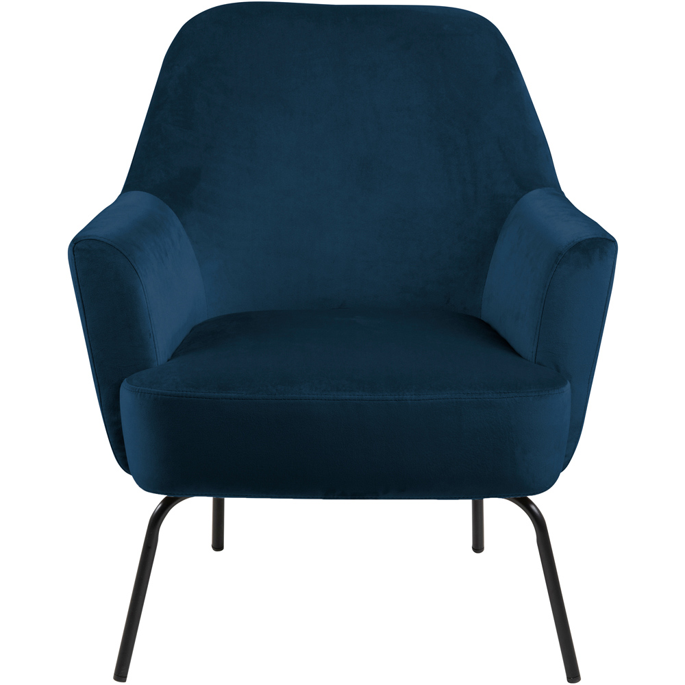 Florence Melissa Navy Blue Lounge Chair Image 3