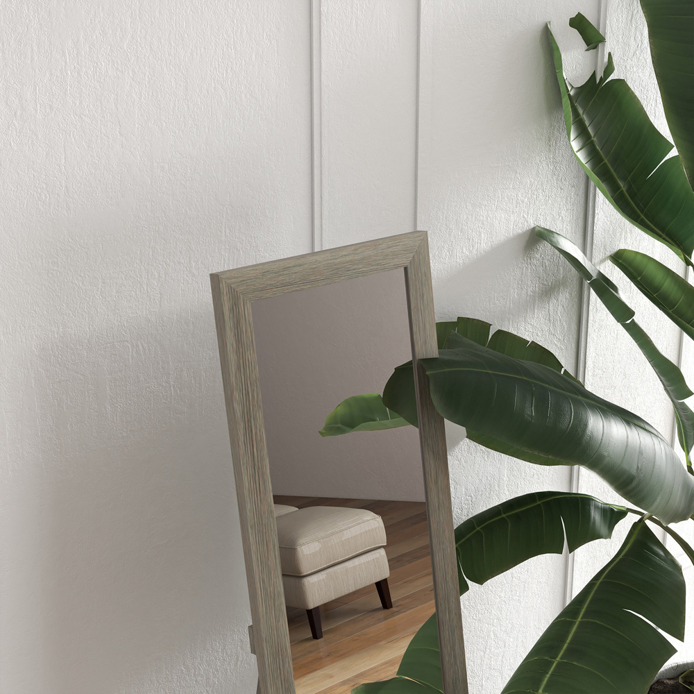 Portland Grey Full Length Freestanding Wall Mirror Image 5