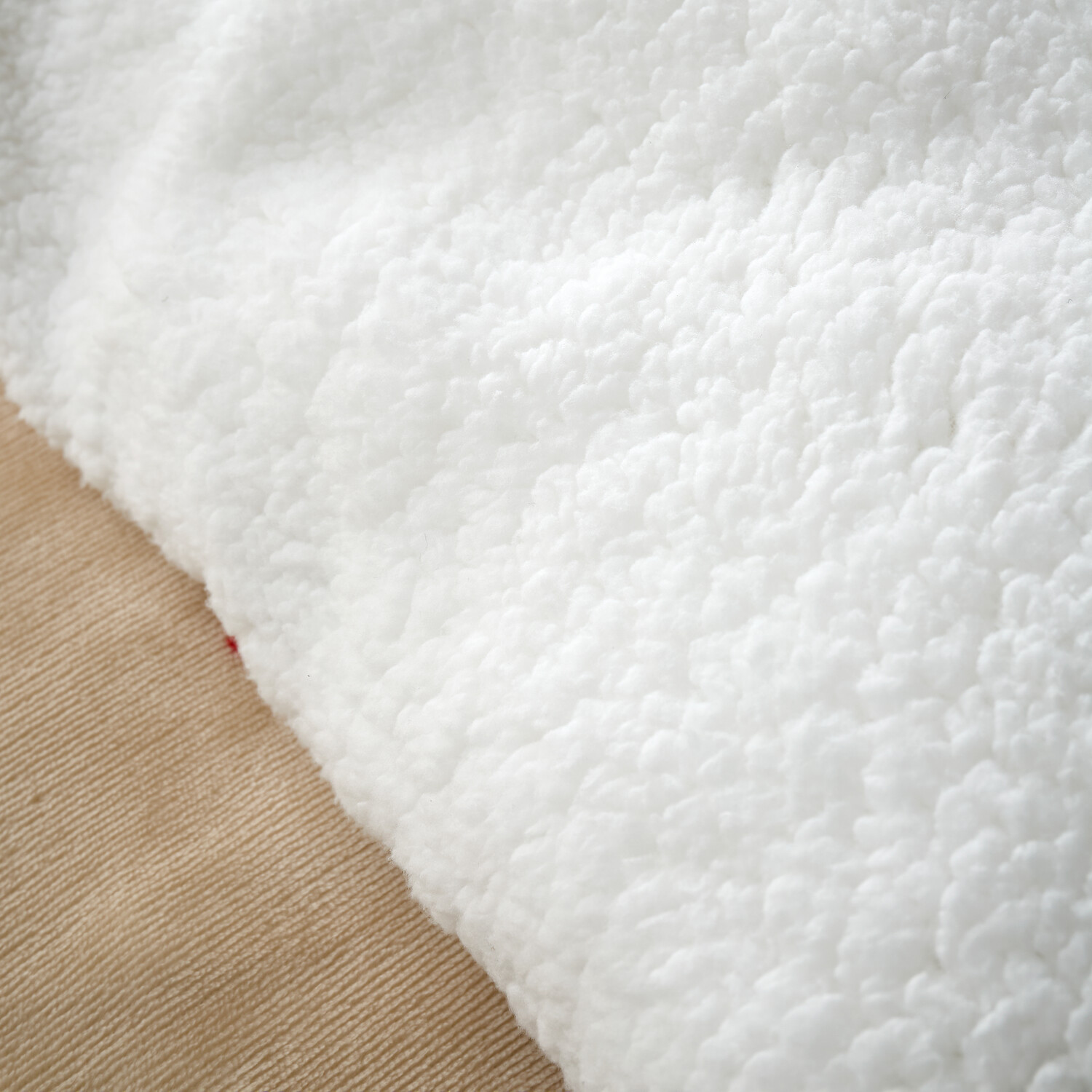 Candy Cane Fleece Duvet Set - Natural / King Image 3