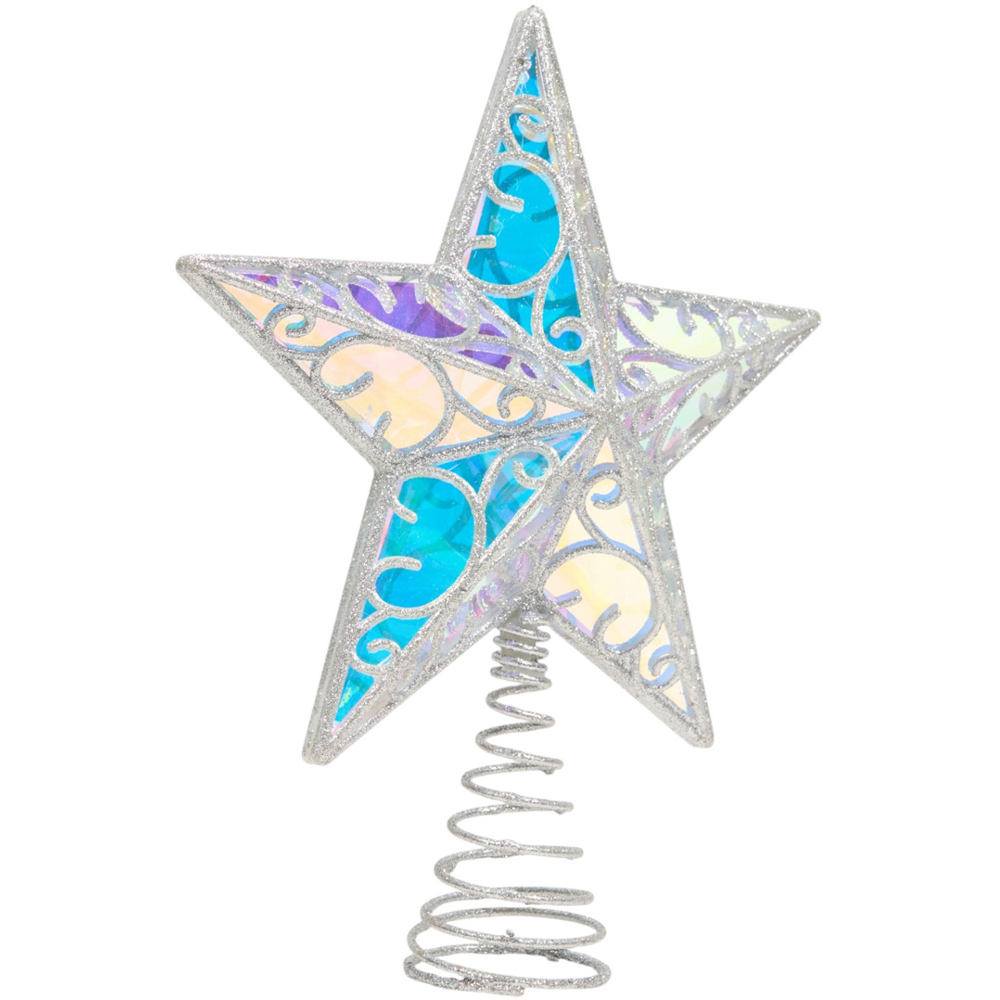Iridescent Star Christmas Tree Topper Image 5