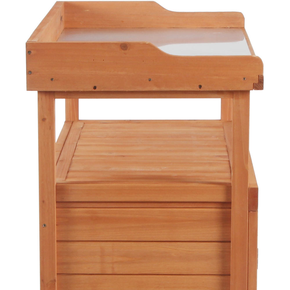 Outsunny 2-in-1 Wooden Multi-Function Potting Bench Image 3
