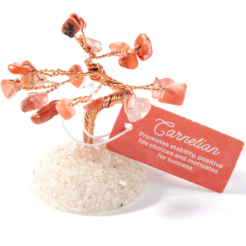 Myga Gemtrees Carnelian Crystal Tree of Life Image 2