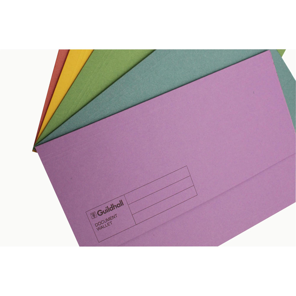 Exacompta Guildhall Multicolour A4+ Manilla Document Wallet 50 Pack Image 8