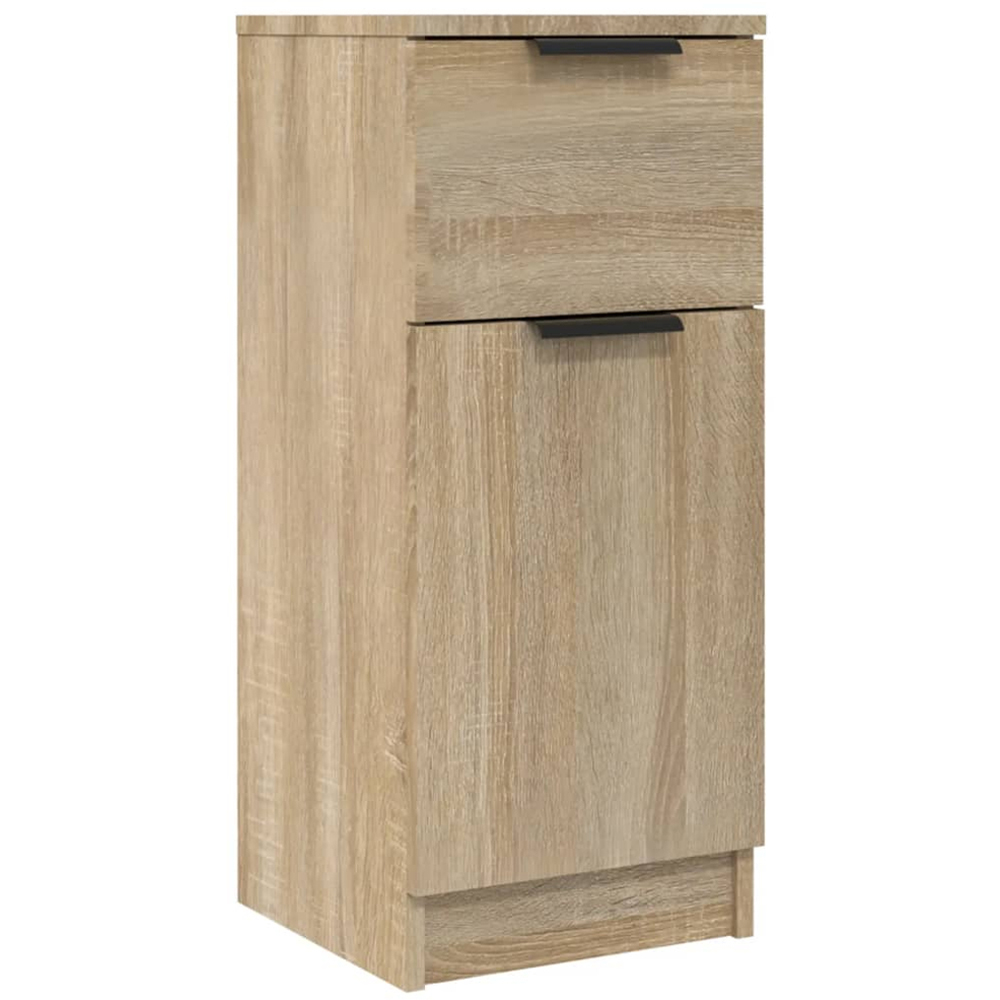 vidaXL Single Door Single Drawer Sonoma Oak Sideboard Image 2