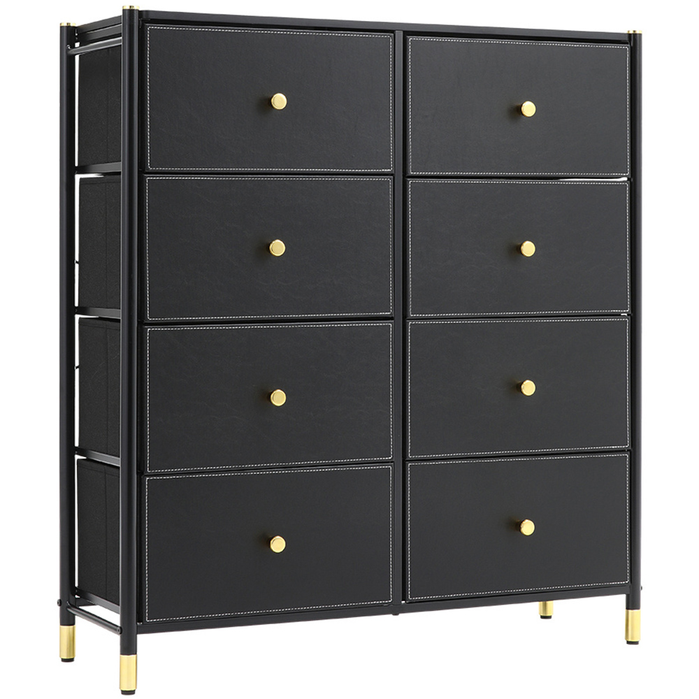 H&O Direct 8 Drawer Plastic Storage Cabinet Image 2