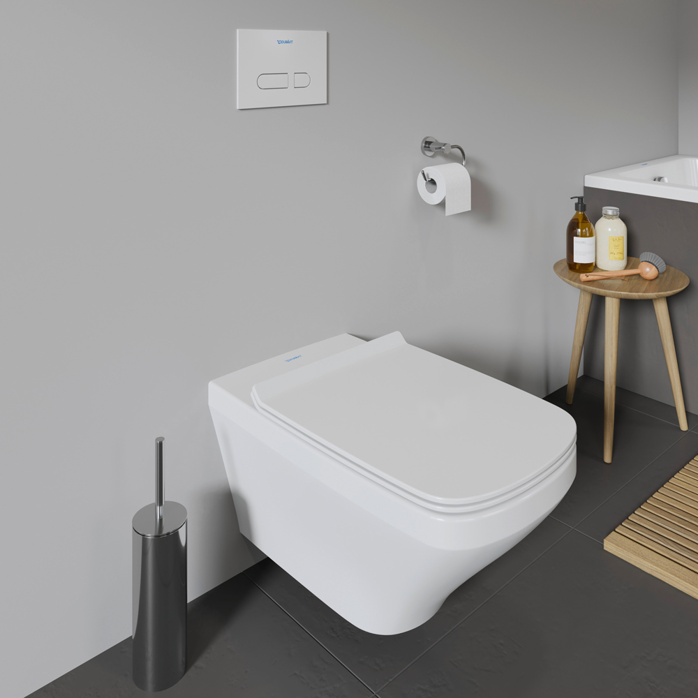 Duravit DuraStyle White Soft Close Toilet Seat and Cover 374 x 489mm Image 2