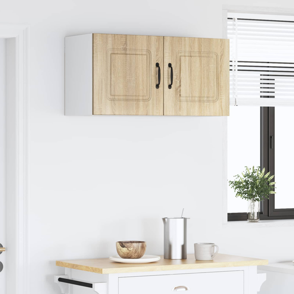 vidaXL Kalmar 2 Door Sonoma Oak Wall Kitchen Cabinet Image 9