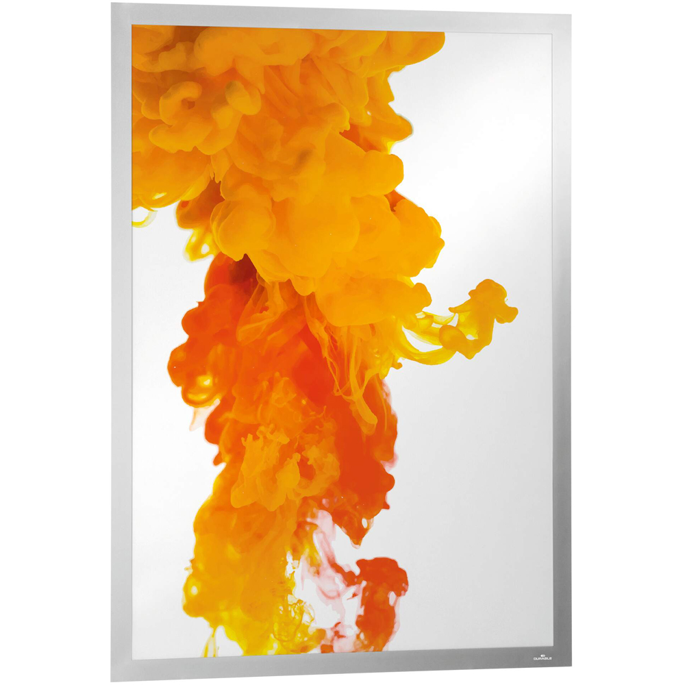 Durable Duraframe Silver Adhesive Magnetic Signage Frame A1 Image 2