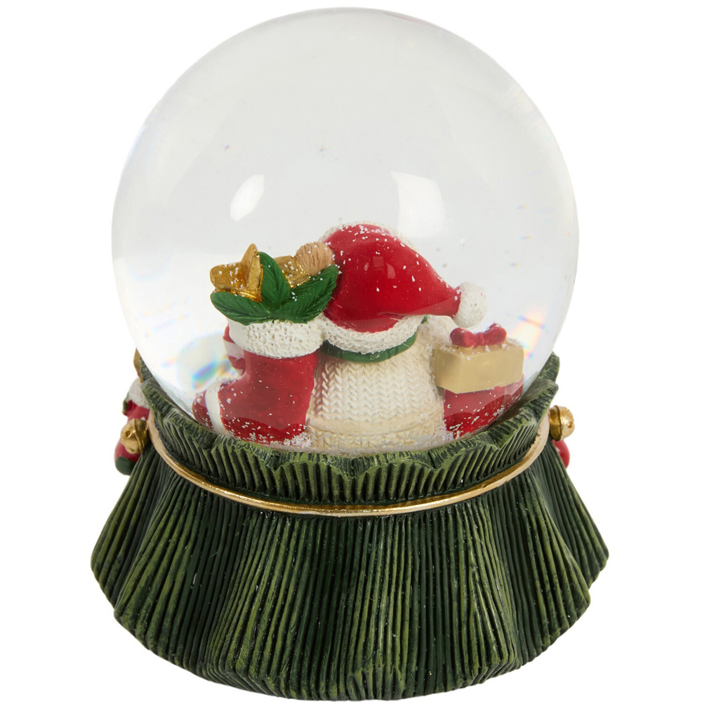 Musical Festive Bear Snow Globe Image 5