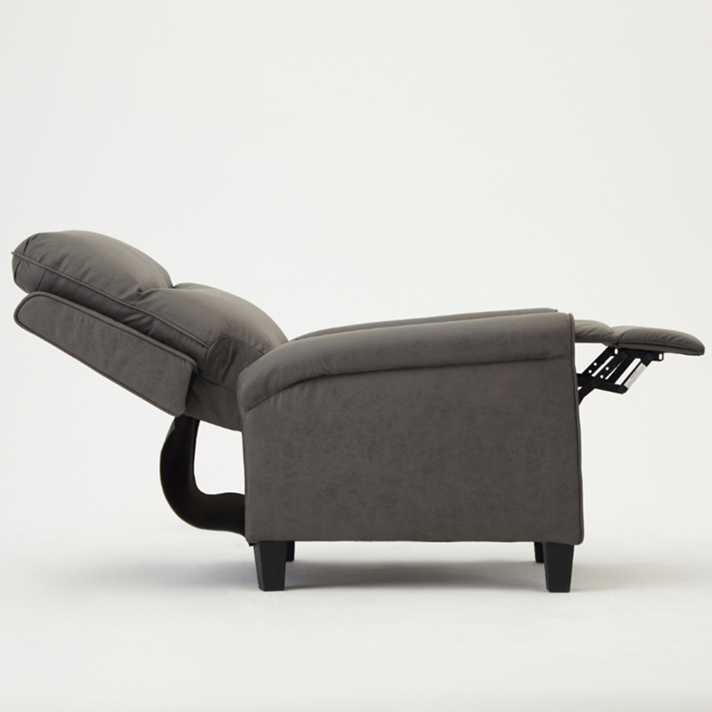 Home Detail Evan Grey Manual Recliner Chair Image 4