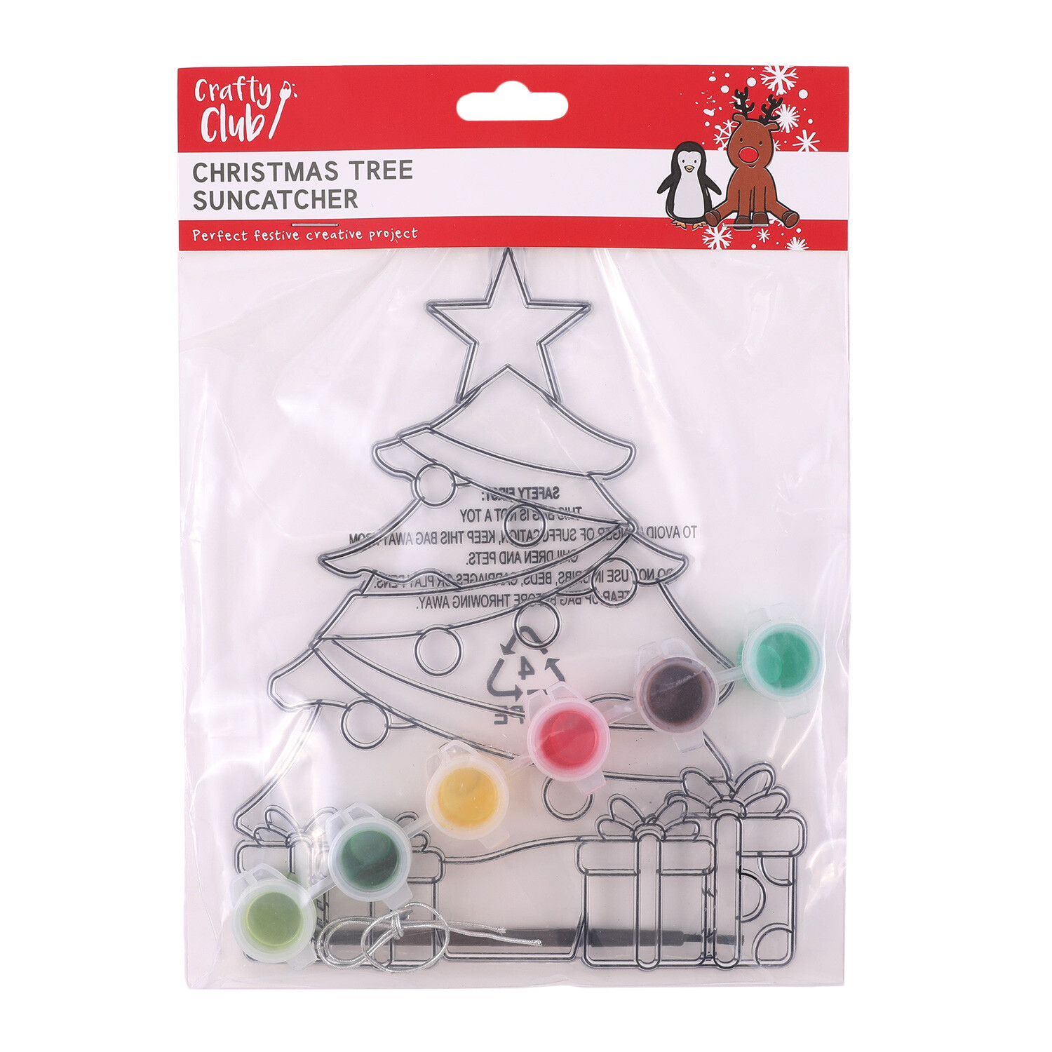 Crafty Club Christmas Tree Suncatcher Image 1