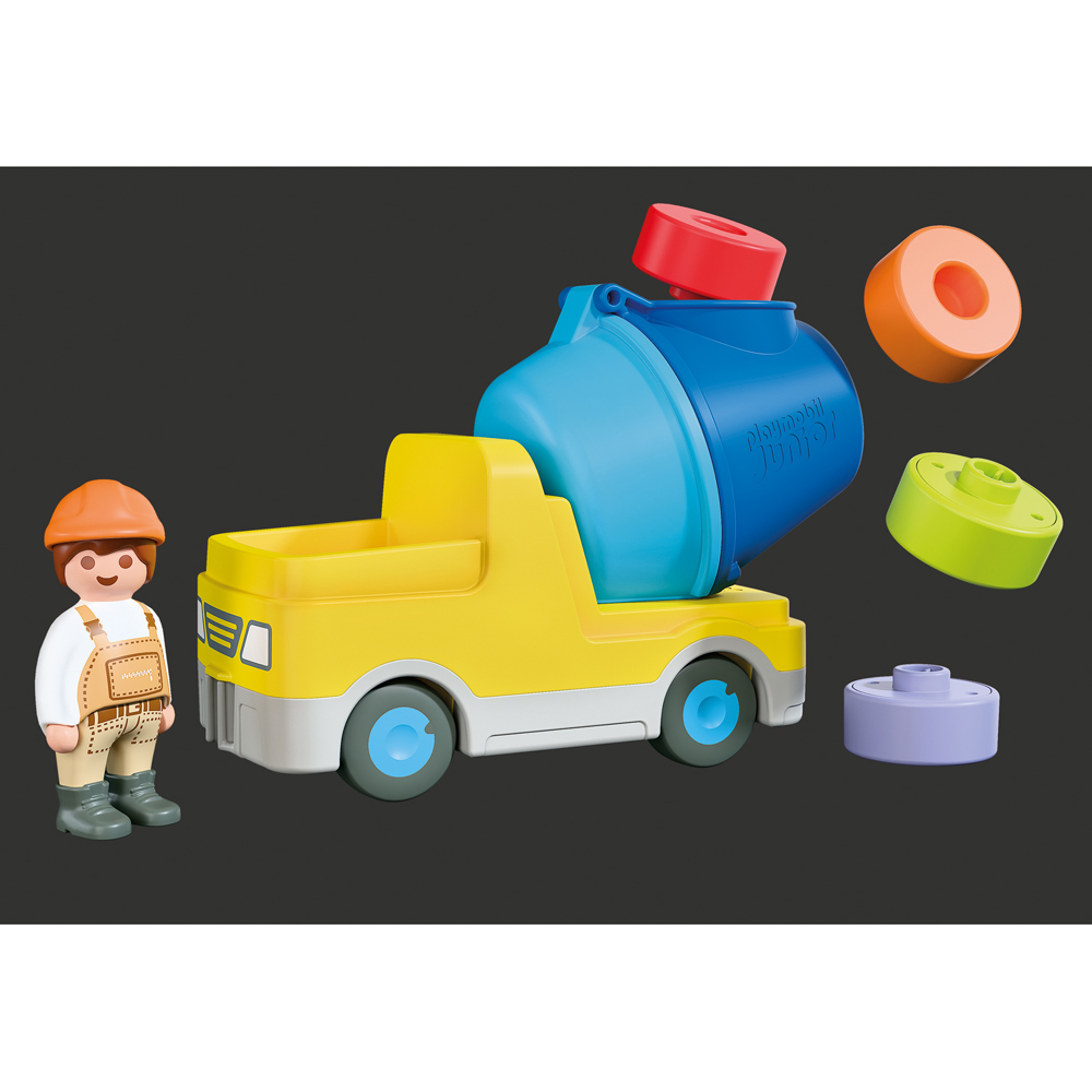 Playmobil Junior Concrete Cement Mixer Playset Image 4