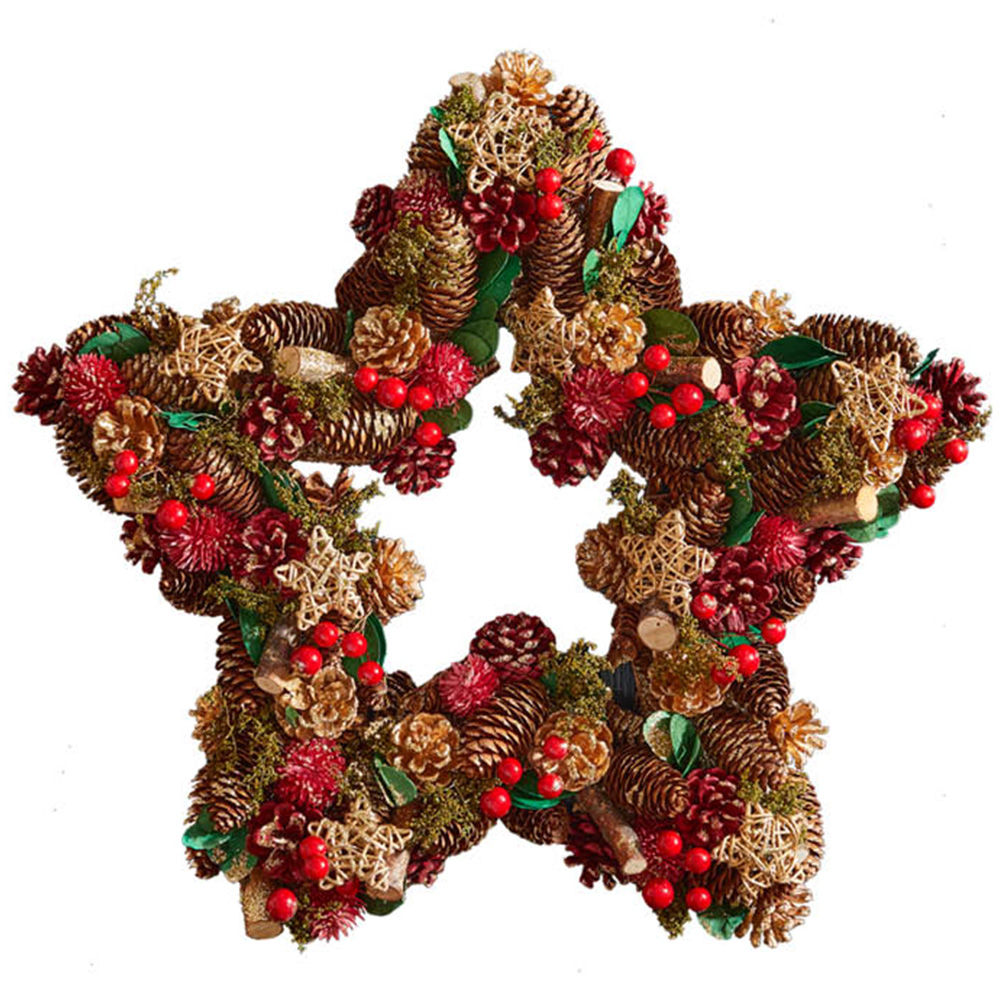 YouGarden Three Kings Star Wreath 35cm Image 1
