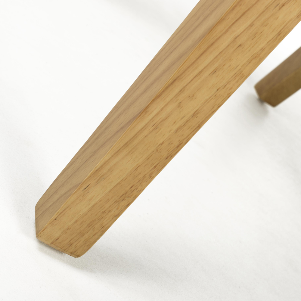 Portland Harlow Olive Weave White Legs Waffle Back Dining Chair Image 8