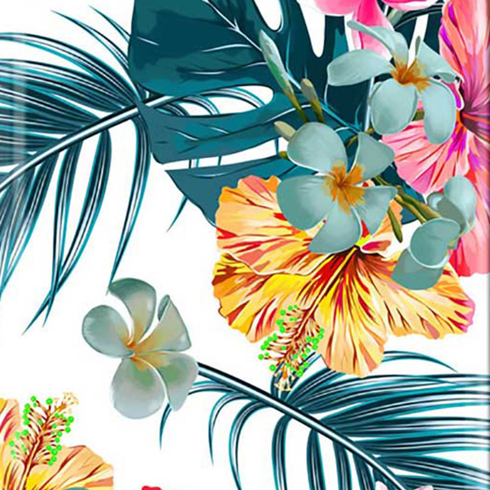 Warren Reed Designer Cabin Spring Summer Flowers Suitcase Image 3