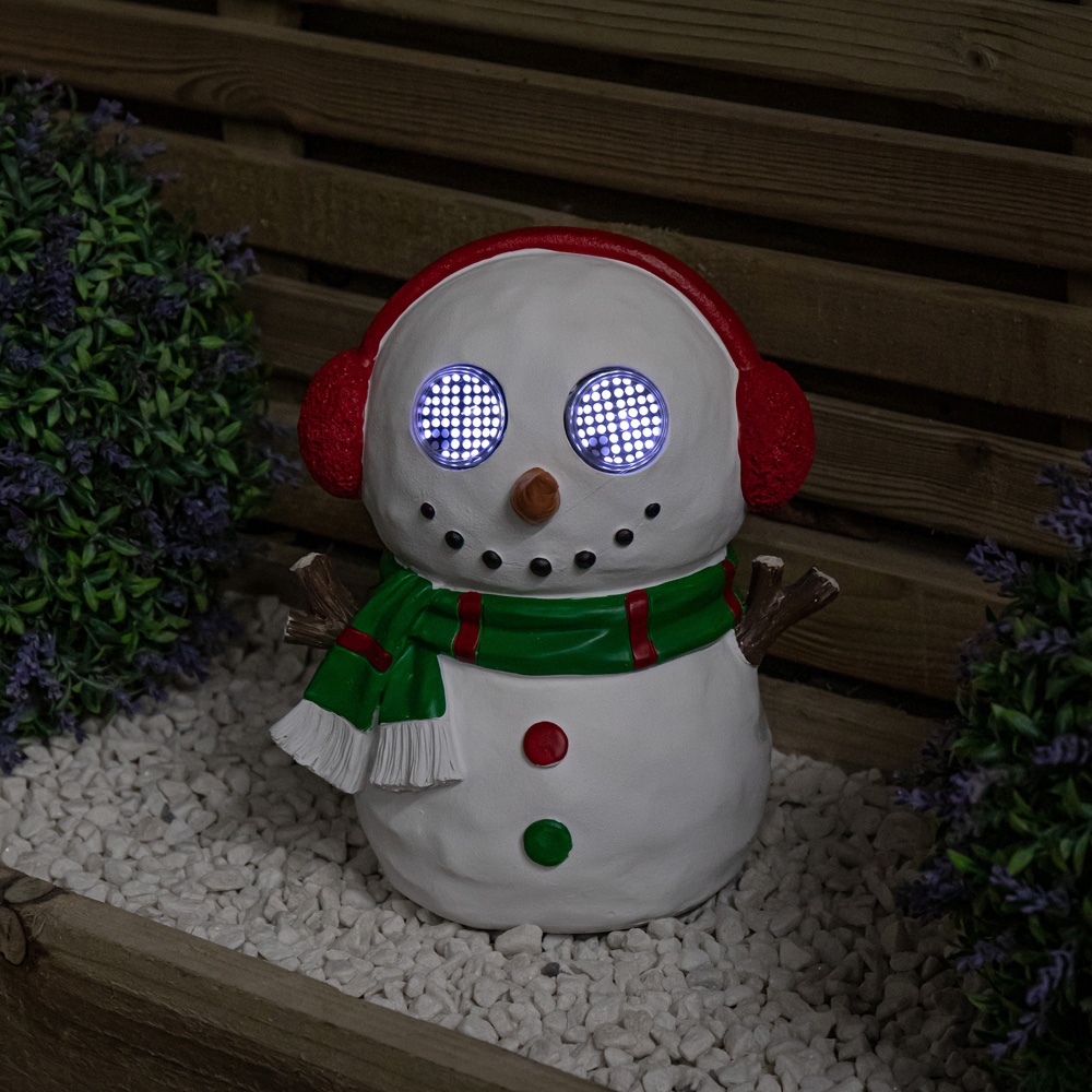 Samuel Alexander White LED Blinkin' Frosty Snowman Outdoor Christmas Decoration 25cm Image 3