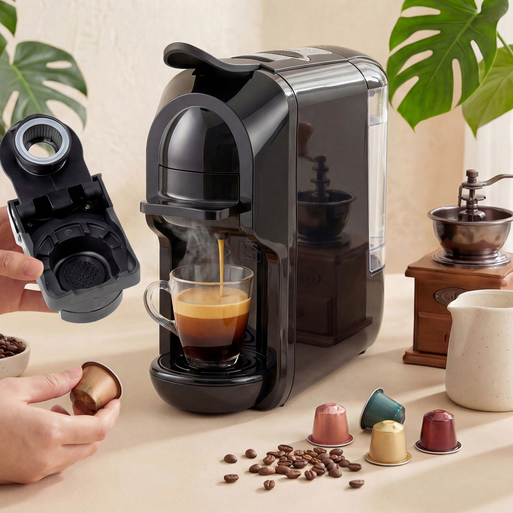 HOMCOM 19 Bar Black Pod Semi-Automatic 600ml Coffee Machine 1450W Image 8