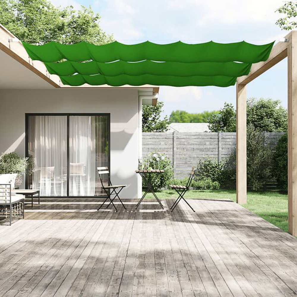 vidaXL Green Oxford Fabric Vertical Awning 1 x 4.2m Image 1