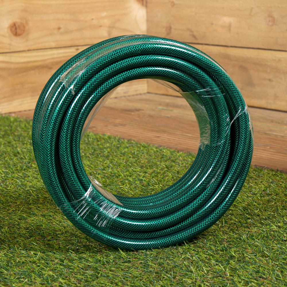 Samuel Alexander 15m Reinforced Green Garden Hosepipe with Spray Nozzle Image 5