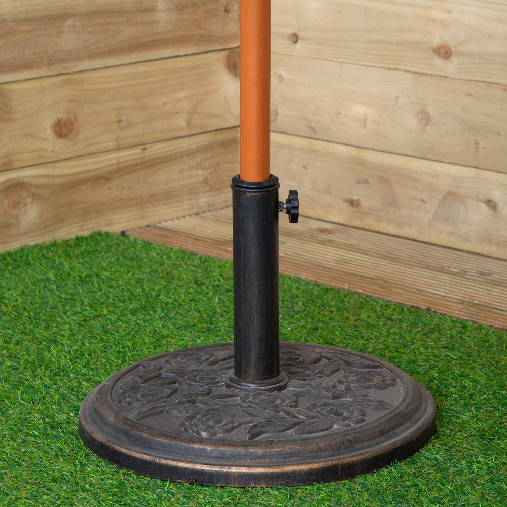 Samuel Alexander Green Wooden Garden Sun Shade Parasol with Carry Bag 2.7m Image 6