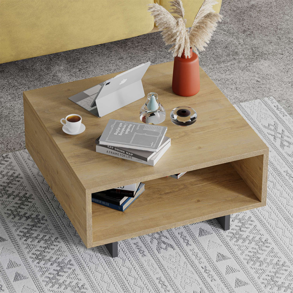Decortie Hola Oak and Anthracite Multipurpose Coffee Table Image 4