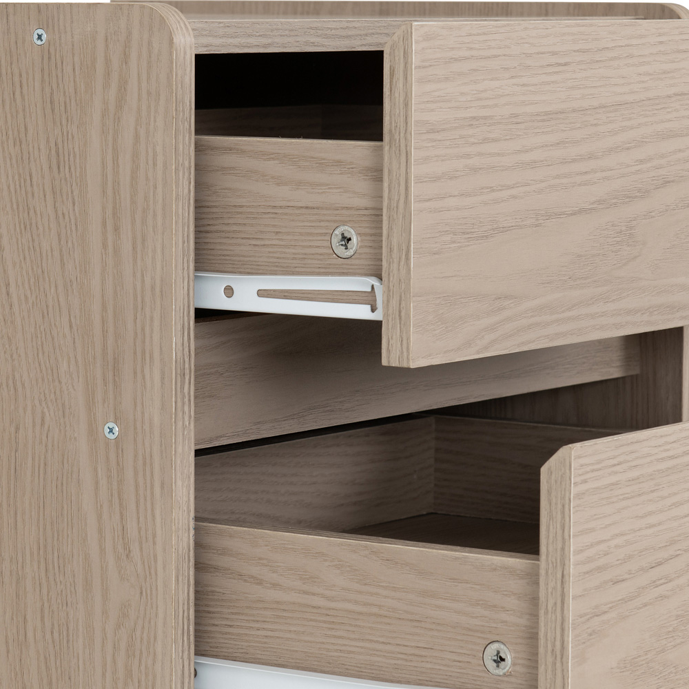 Seconique Paris 5 Drawer Smoked Ash Effect Chest of Drawers Image 7